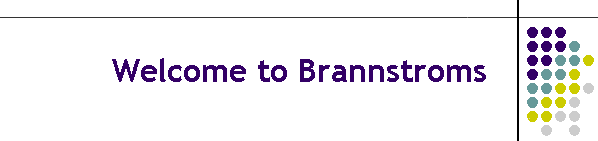 Welcome to Brannstroms